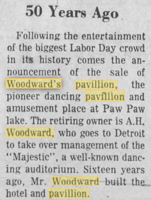 Woodward Pavillion - Sept 1973 Article